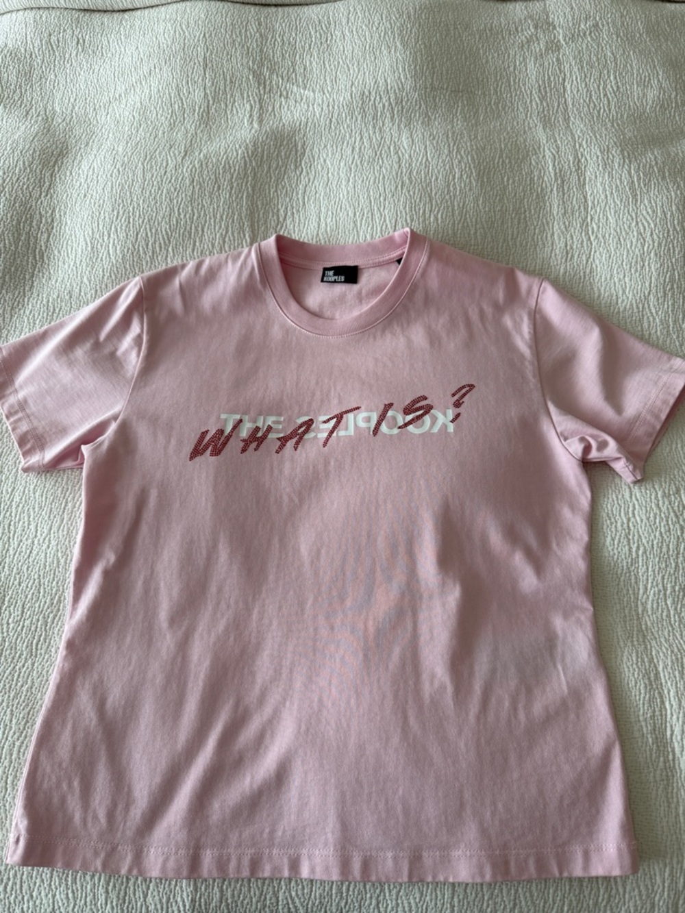 The Kooples Pale Pink Graphic Crewneck Tee